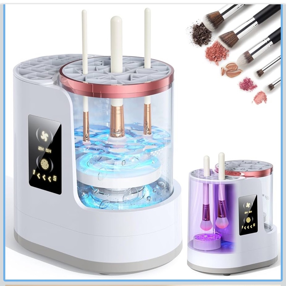 Electric Makeup Brush Cleaner 3 in 1 automatic brush cleaning and drying machine - Picture 1 of 9